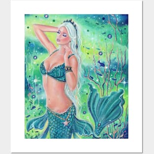 Anastasia Mermaid By Renee Lavoie Posters and Art